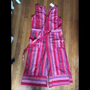 Forever 21 Striped Wide Leg Jumpsuit